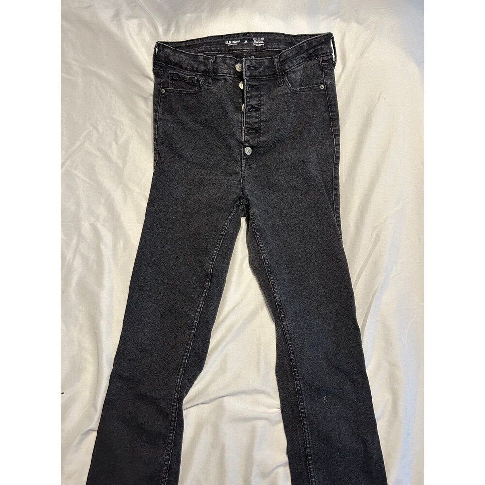 Button up black jeans